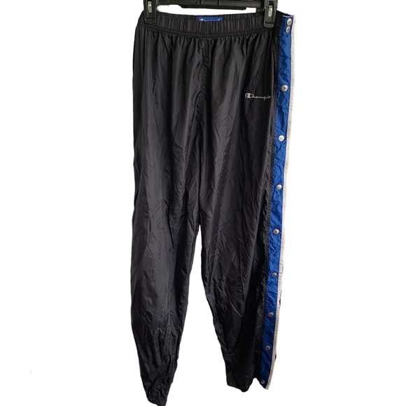 Champion Poppers Snap Pants Joggers Track Mens Size XL Blokette - Picture 1 of 6